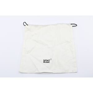 100% Auth MONT BLANC Handbag Wallet Belt Dust Bag Cotton Drawstring 8" x 7.5"
